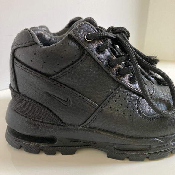 Nike Air Max Goadome ACG Black Leather Lace Up Toddler 9C - Picture 2 of 12